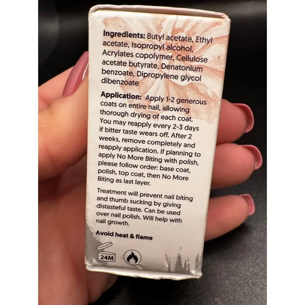 NWT Ella + Mila No More Biting Nail Care .45 fl oz